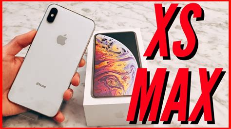 SILVER IPHONE XS MAX UNBOXING! - YouTube