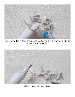 Cottonbud Design: Recycled paper pencil and instructions