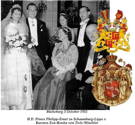 Prince Alexander's parents, Prince Philipp Ernst of Schaumburg Lippe and Baroness Eva Benita von ...