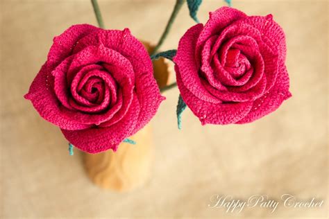 Crochet Rose Pattern Crochet Pattern for Wedding Bouquets