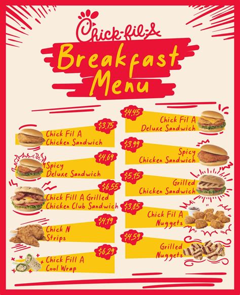 Printable Chick Fil A Menu - Printable JD