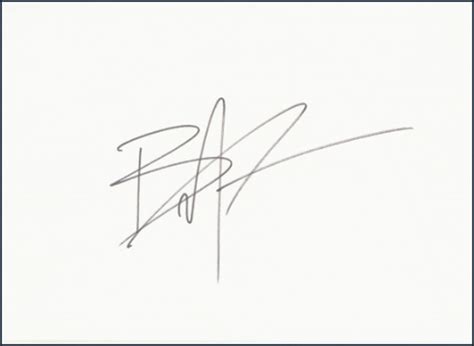 Brandon Lee Autograph Examples