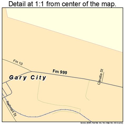 Gary City Texas Street Map 4829108