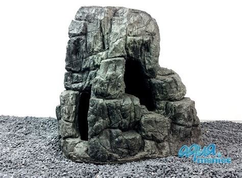 Aquarium Mini Beige Cave rock hide for tropical fish tanks for aquarium ...