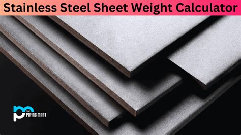 Stainless Steel Sheet Weight Calculator