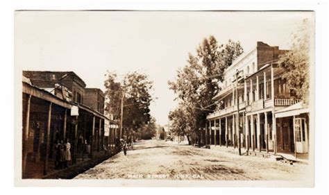 Ione California Main Street RPPC 1900's | California, Amador county, Main street