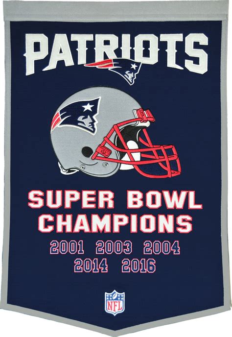 Super Bowl LI Champions New England Patriots Dynasty Banner | New england patriots home, Nfl new ...