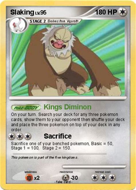 Pokémon Slaking 55 55 - Kings Diminon - My Pokemon Card