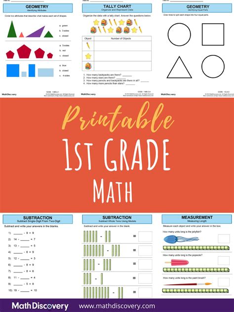 1st Grade Math Worksheets | Free, Printable Lessons - Worksheets Library