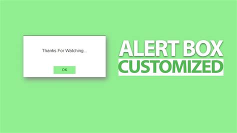 Customized Alert Box Design Using HTML, CSS And JavaScript | Code Bird ...