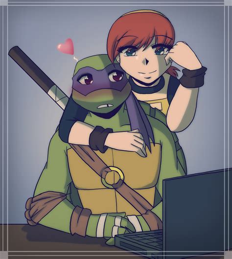 Tmnt Donnie And April Comic