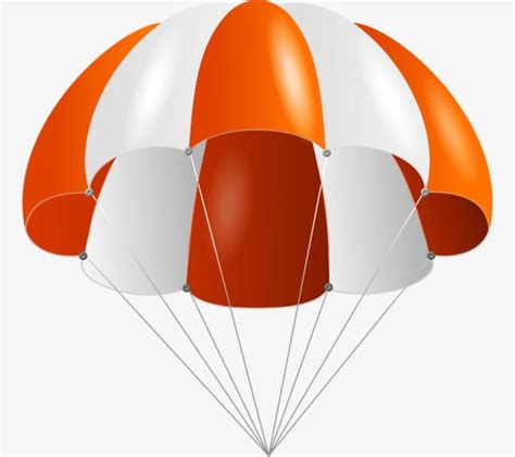 Parachute Hd Transparent, Hand Painted Parachute, Cartoon, Parachute ...