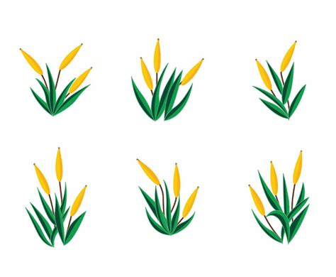 Cattails Vector Vector Art & Graphics | freevector.com