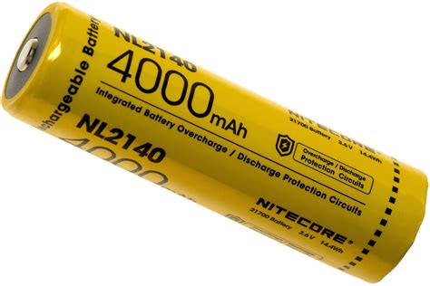 Nitecore NL2140 21700 Li-Ion-battery, 4000 mAh | Advantageously ...