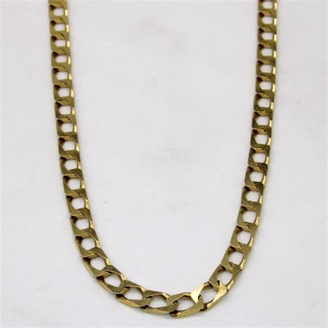 10k Yellow Gold Curb Link Chain | 22" | – 100 Ways