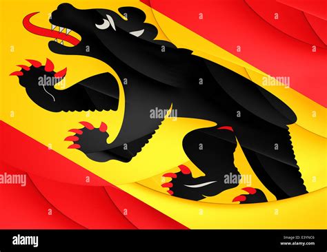 Flag of Bern Canton, Switzerland. Close Up Stock Photo - Alamy