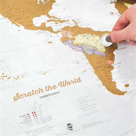 A Scratch Map Of The World - United States Map