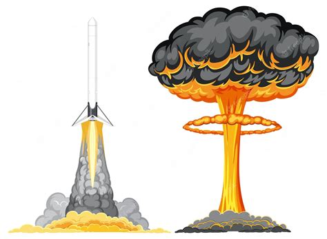 Premium Vector | The Atomic Bomb Mushroom Cloud