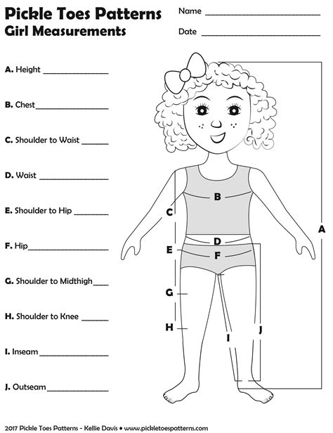 Printable Measurement Charts – Pickle Toes Patterns Sewing Hacks, Sewing Projects, Sewing Tips ...