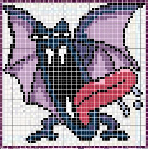 Golbat Pattern | Pokemon chart, Pixel art, Pokemon pokedex