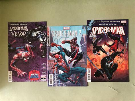 SPIDER-MAN, VENOM, Marvel Comics, FCBD issues, P100 EACH, Hobbies ...