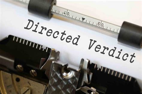 Directed Verdict - Free of Charge Creative Commons Typewriter image