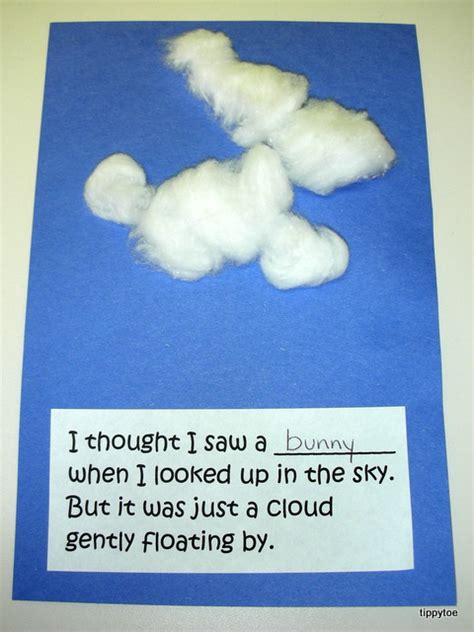 Tippytoe Crafts: Cotton Ball Clouds