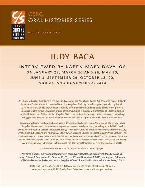 Judy Baca | UCLA Chicano Studies Research Center