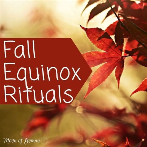 Autumnal Equinox Rituals - How to Celebrate Fall • Moon of Gemini