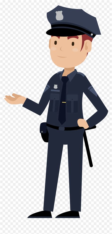 Animated Police Officer Transparent, HD Png Download - vhv