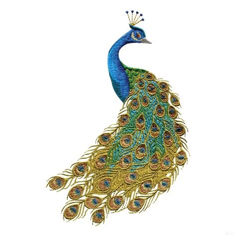 peacock colors for home | Swnpa135 Peacock Embroidery Design | Peacock ...