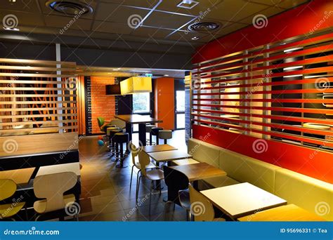 McDonald S Restaurant Interior Editorial Photo - Image of donald, europe: 95696331