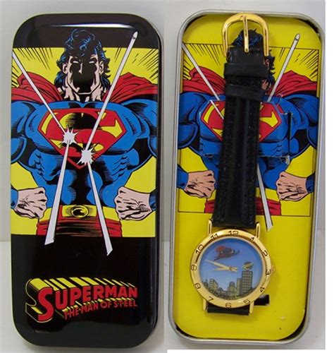 Superman Animated watch DC Comics Vintage Wristwatch Flying Super Man