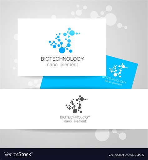 Biotechnology logo Royalty Free Vector Image - VectorStock