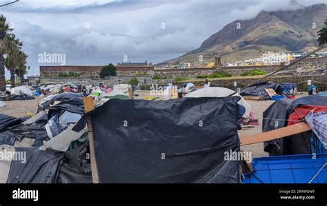 Cape Town, South Africa - 2 February 2023: view at slums in Cape Town ...