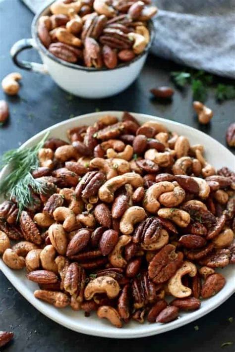 Ranch Roasted Mixed Nuts - The Real Food Dietitians