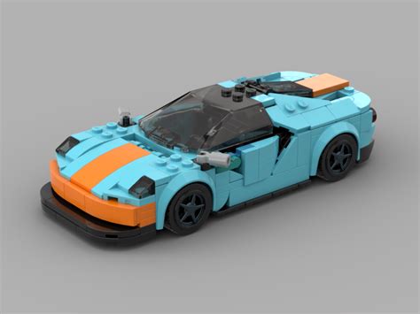 LEGO MOC Ford GT Heritage Edition by 2g_bricks | Rebrickable - Build with LEGO