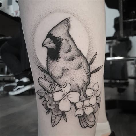 Black And White Cardinal Tattoo - Printable Calendars AT A GLANCE