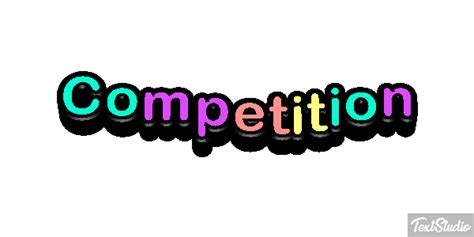 Competition Word Animated GIF Logo Designs