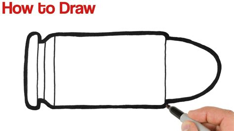 How to Draw Bullet Easy - YouTube