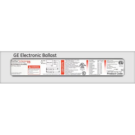 GE T8 2-Bulb Commercial Fluorescent Light Ballast in the Ballasts ...