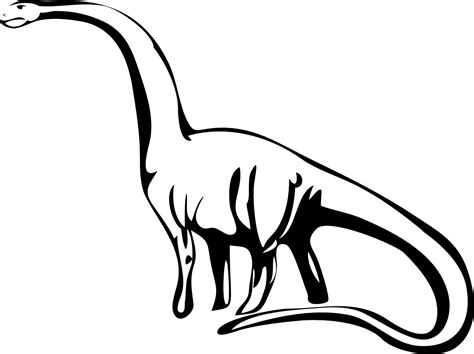 Dinosaur Prehistoric Ancient Dinosaur Black And White - Clip Art Library