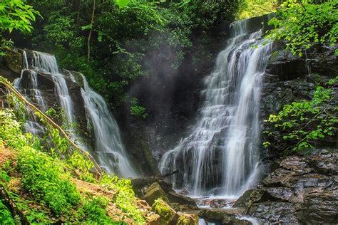 Soco Falls near Cherokee, NC | Waterfall, Nc waterfalls, Places to go