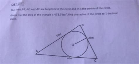 Is there a way to solve this without using the semiperimeter formula (only using circle theorems ...