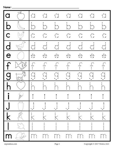 Lowercase Letter Tracing Worksheets! | Printable alphabet worksheets ...