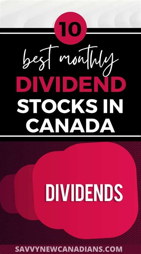 Best Monthly Dividend Stocks in Canada for December 2024