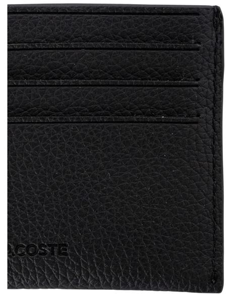 Lacoste Card Holder Wallet in Black for Men | Lyst