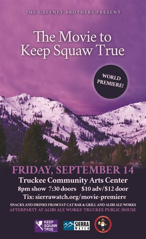 "The Movie to Keep Squaw True" Made by MSP's Scott Gaffney Premieres ...