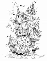25 Creative Haunted House Coloring Pages  Our Mindful Life sketch template