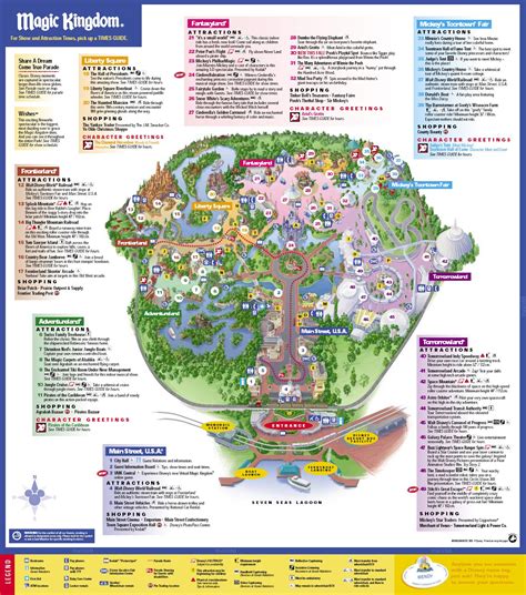 Disneys Magic Kingdom Map - Disney039s Magic Kingdom Orlando FL USA | Magic kingdom map, Magic ...